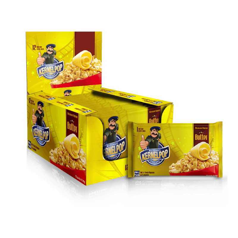 Kernelpop Microwave Popcorn Butter 90gm