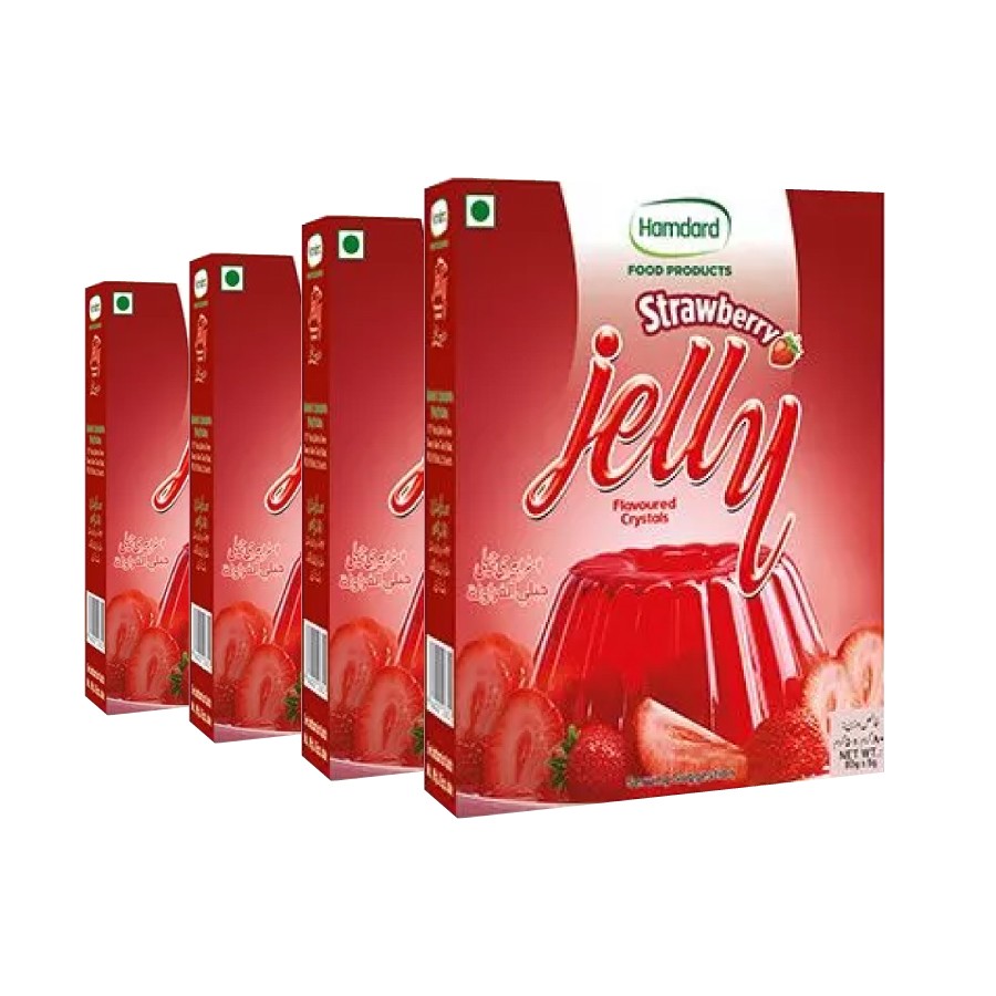 Hamdard Strawberry Jelly 80gm (Pack of 04)