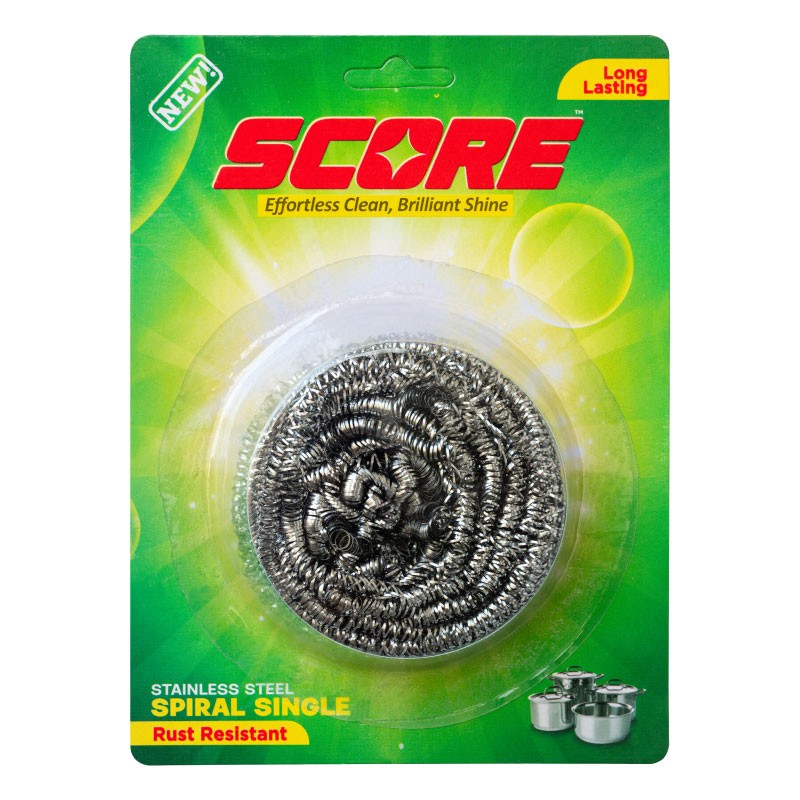 Score Stainless Steel Spiral Single